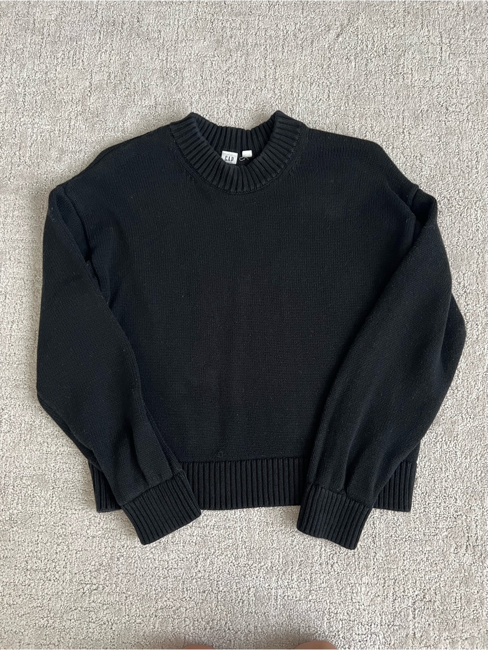 Gap crop cotton sweater